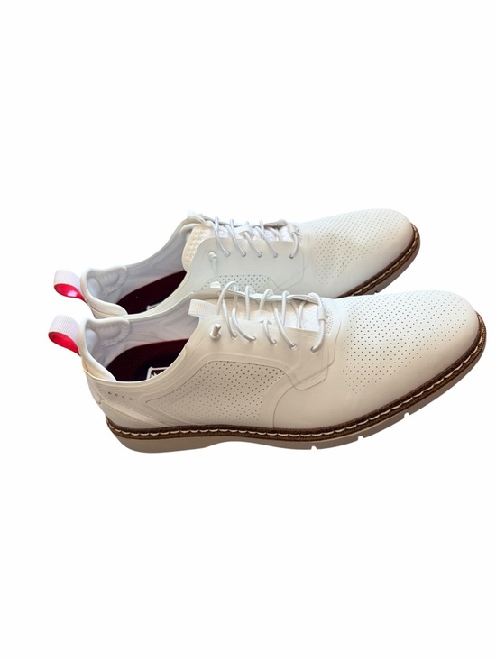 Stacy Adams Synchro Plain Toe Elastic Lace-Up casual white dress shoes Mens Sz 8 main image 7